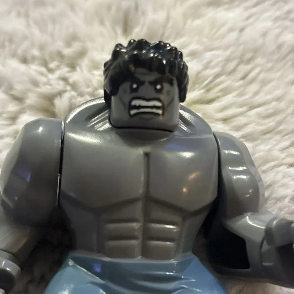 LEGO Marvel Gray Hulk Big Fig Custom MInifgure